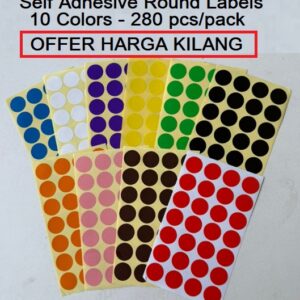 ROUND STICKER LABEL 19MM