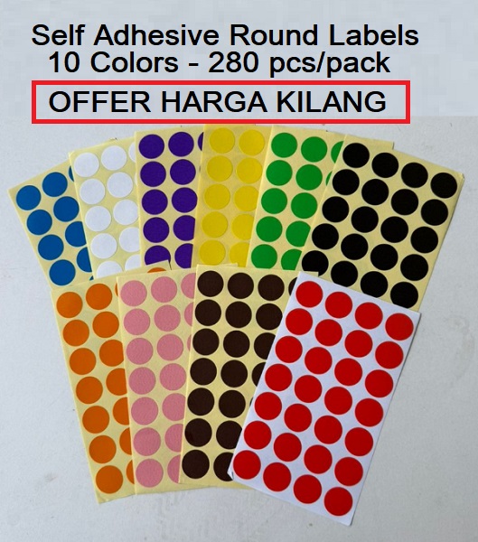 ROUND STICKER LABEL 19MM