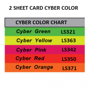 A4 2 Sheet Card Cyber Color