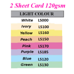 A4 2 Sheet Card Light Color