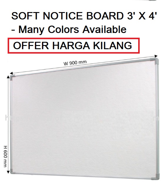 SOFT NOTICE BOARD 3′ X 4′
