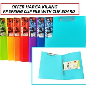 PP Plastic Spring Clip File
